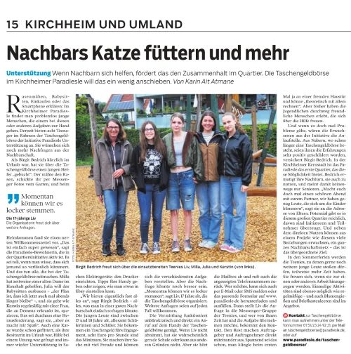 Zeitungsartikel vom 03.07.2024